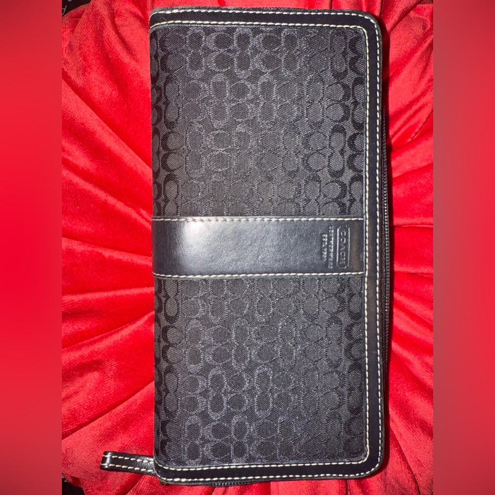 Coach Black Signature Clutch